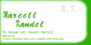 marcell kandel business card